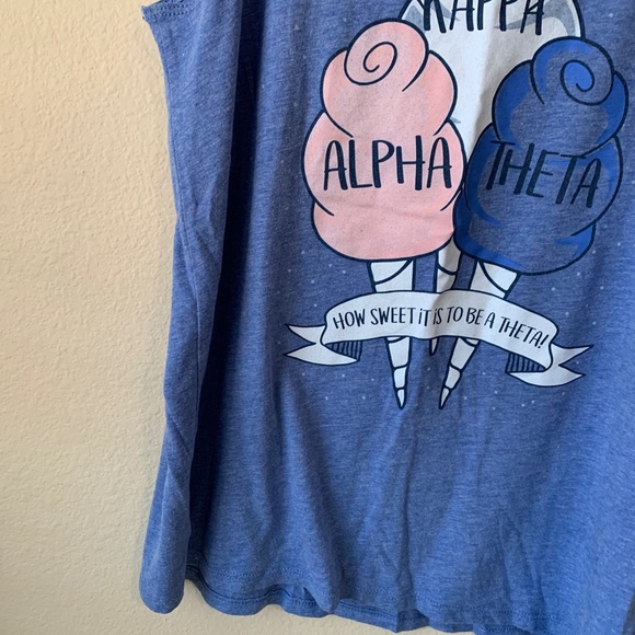 Kappa Alpha Theta Tank Top Bid Day Size Small How Sweet it is to be a Theta! - Picture 13 of 15